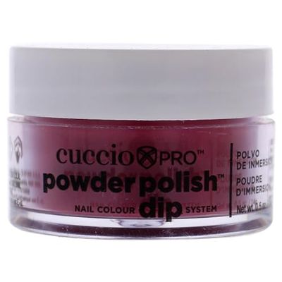 Cuccio Fuschia with Rainbow Mica Dipping Powder 14g