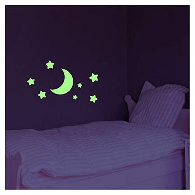 Ambiance Sticker Fosforescente Luna e Stelle - 45 X 45 cm