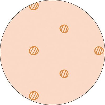 Bonateks, Runt digitalt tryckt musmatta, halkfri undersida, för kontor och hem, diameter: 22 cm