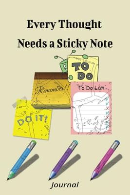 Every Thought Needs a Sticky Note: Funny notebook gift for adults & seniors, journal & lined notebook | 6x9 inches, 120 pages...Gift for all occasions