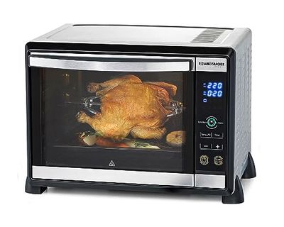 Rommelsbacher BGE 1580/E Forno elettronico con grill 30L, BGE 1580/W, Nero, Acciaio inossidabile