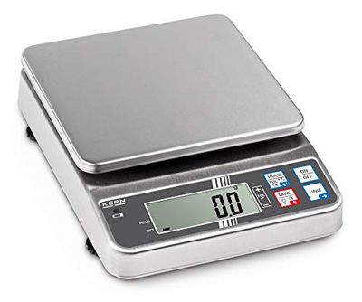 Acero inoxidable Báscula con elevado Protección de humedad [Kern FOB 3 K1] Precisión hasta 1 G, rango de pesaje Max. 3 kg