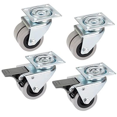 dörner + helmer – strandkorbrollenset Double roues Ø 50 mm
