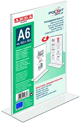 Porte-brochures base en T - f.to A6