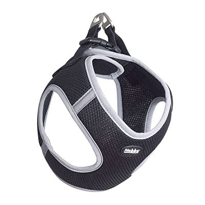 Nobby 80440-05 Delight - Arnés de Malla (20-25 cm, Vientre: 30-35 cm, 10 mm), Color Negro