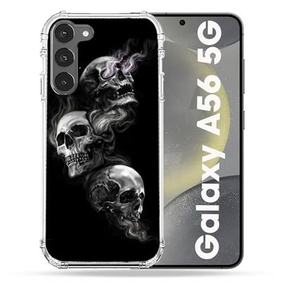 Cokitec Wzmocniona obudowa do Samsung Galaxy A56 5G Potrójna czaszka