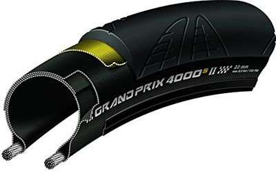 Continental Tyc00936 Grand Prix 4000 S II Pneu Pliable – Noir, Taille 700 x 20 C