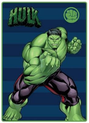 arlis Plaid in pile Hulk Marvel 100 x 140 cm (Plaid Hulk Marvel)