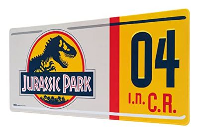 Grupo Erik - Tapis de Souris XXL Jurassic Park - Tapis de Bureau 80 x 35 cm | sous Main Bureau, Tapis de Souris Gamer, Tapis de Bureau Gaming, Déco Bureau