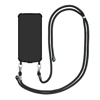 SWISSVOICE - S510-M Nomad Case - Coque De Protection Bandoulière - Caoutchouc Épais - Coins Renforcés - Cordon ⌀ 6 mm Ajustable Et Détachable - pour Smartphone Séniors S510-M - Noir