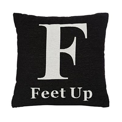 Premier Housewares Feet Up Cushion - Black