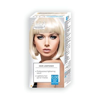 ELEA PROFESSIONAL CREME DE COLORATION PERMANENTE POUR CHEVEUX 0.00 Éclaircisseur de cheveux à la crème AVEC COMPLEXE DE SOIN D'HUILES