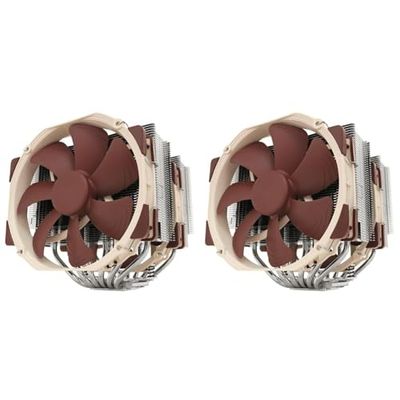 Noctua NH-D15 SE-AM4, Premium Dual-Tower CPU Cooler for AMD AM4 (Brown) (Pack of 2)