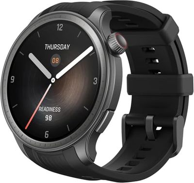 Amazfit Balance 46 mm Smart Watch, kontaktlose NFC-Zahlung, KI-Fitnesstrainer, 14 Tage Akkulaufzeit, Schlaf- und Gesundheitsüberwachung, GPS, 150 Sportmodi, Bluetooth-Anrufe für Android und iPhone