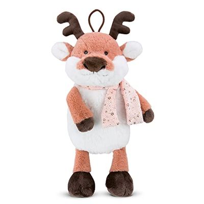 NICI Tierna Botella de Juguete para Agua Caliente del Reno Jonte 350 ml – 2 en 1 – Suave y Tierno Juguete y Botella de Agua Caliente para Niñas y Niños I Botella para Dormir desde los 10 Meses – 48336