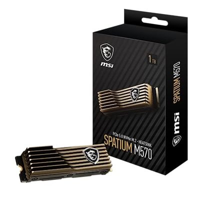 Dysk SSD MSI Spatium M570 1TB M.2 2280 PCI-E x4 Gen5 NVMe 2.0 (S78-440L1M0-P83)