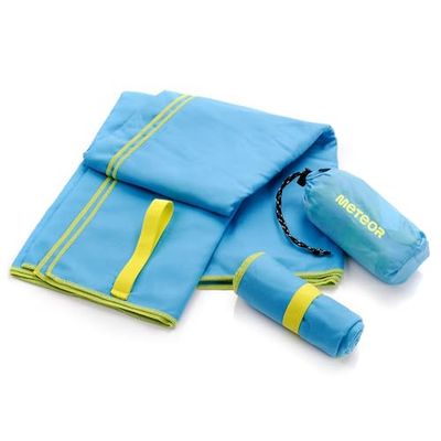 Asciugamano Microfibra - Salvietta Sportivo - Telo Compatto Leggero Assorbente Morbido Fitness Spiaggia Campeggio Palestra per Bambini, Uomini e Donne Varie Dimensioni e colori (42x55cm, blu)
