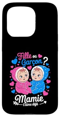 Annonce Sexe Bebe Baby Shower Mamie Bebe Fille Ou Garcon Coque pour iPhone 15 Pro
