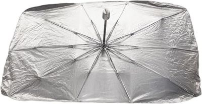 Pare-Soleil Start Umbrella pour Voitures, Facile à Utiliser, Tissu Isolant argenté, Dimensions 119 x 60 cm