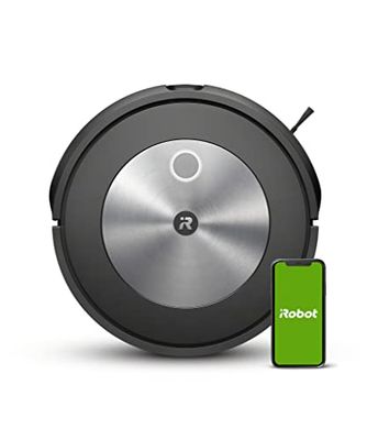 iRobot® Roomba® j7-robotstofzuiger met wifi-verbinding met dubbele rubberen borstels voor alle vloertypen - Ideaal voor huisdieren - Leert, brengt in kaart en past zich aan jouw huis aan