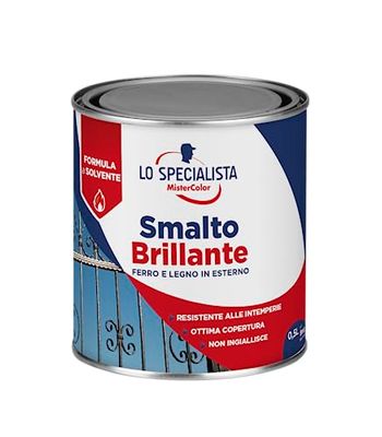 Lo Specialista Mistercolor Vernis à ongles solvant brillant gris foncé 0,5 L