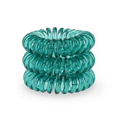 Serene Green SpiraBobble | Élastiques à cheveux pour femme – Lot de 9 élastiques à cheveux durables | Anneau en spirale pour queue de cheval