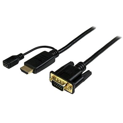 StarTech.com Cable de 3m Conversor Activo HDMI a VGA - Adaptador 1920x1200 1080p