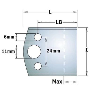 CMT ORANGE TOOLS 691.599 - PAR DE CONTRACUCHILLAS 50x4mm (PARA PERFILAR)