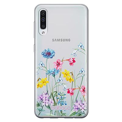 ERT GROUP mobiltelefonfodral för Samsung A50/ A50s/ A30s originalt och officiellt licensierat Babaco mönster Flowers 040 optimalt anpassad till formen på mobiltelefonen, gedeeltelijk transparant