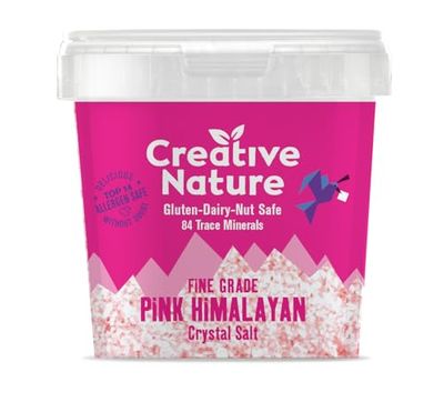 Creative Nature Himalayan Fine Salt 300g | Pink Himalayan Crystal Salt | Sea Salt | Ideal for Cooking | Table Salt | Organic Rock Salt | Rich in Essential Minerals