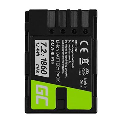 GREEN CELL DIGITAL CAMERA BATTERY FOR PANASONIC LUMIX DC-G9 DC-GH5 DC-GH5S DMC-G9 DMC-GH3 DMC-GH4 7.2V 1860MAH