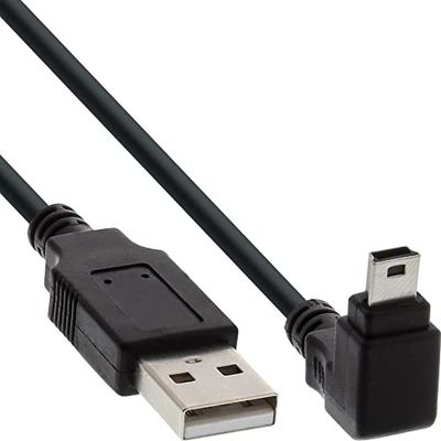 InLine 34210 câble USB 1 m USB A Mini-USB B Noir - Câbles USB (1 m, USB A, Mini-USB B, 2.0, Male connector / Male connector, Noir)