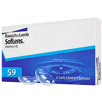 Soflens 59 Lenti a Contatto Correttive Mensili, 6 Lenti, BC 8.6 mm, DIA 14.2 mm, 4.75 Diopt