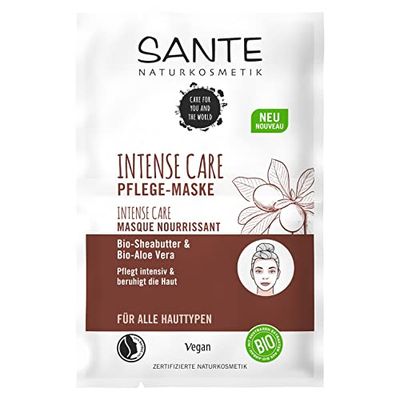 Sante Naturkosmetik Naturkosmetik Intense Care Verzorgingsmasker, biologische sheaboter en biologische aloë vera