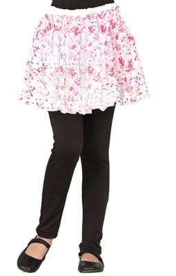 FIESTAS GUIRCA | Blodig vit tutu (30 cm) - Barntillbehör för Halloween-kostym och skräckfester - perfekt för pojkar och flickor - vit