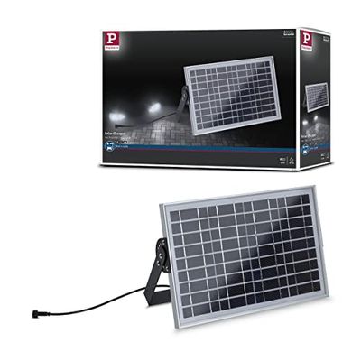 Paulmann 94552 Park + Light Buitenlamp Voeding Zonnepaneel IP65 max. 10 W Solar Charger Zilver Accessoires Garage Licht