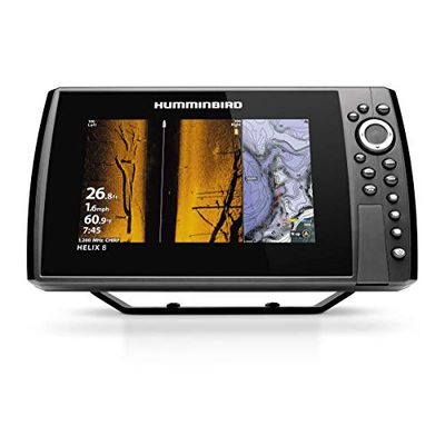 Humminbird NS-753 Helix 8 Chirp Mega SI+ GPS G4N Uniseks volwassenen, zwart, standaard