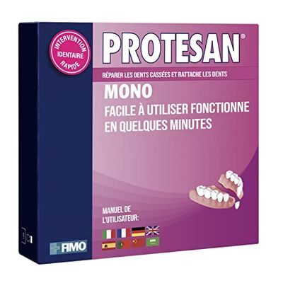 Protesan Mono - Réparateur pour dentiers cassés, fissurés ou sans une dent