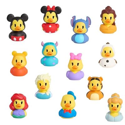 Just Play Juguetes para el baño Disney Small Ducks 2-Pack (Wave 1), de 7 cm, Juguetes para niños a Partir de 3 años