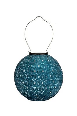 Pauleen 48304 Lanterne LED Sunshine Charm Bleu fonçé IP44 Lampe Solaire, Tyvek-Polyethylenvlies, 0.03 W, Dunkelblau