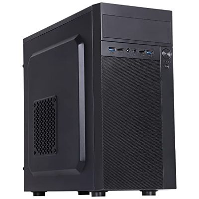Boîtier Theon - Mini Tour, mATX, PSU 500W, 2xUSB3, Full Black
