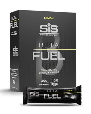 Science in Sport BETA Fuel Bar 6x60g Citron - Barres énergétiques vegan avec 46g de glucides, De délicieuses barres énergétiques, Excellente source d’énergie, Idéales pour le Power Training