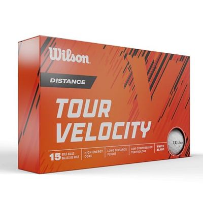 Wilson Tour Velocity, Balle de Golf Unisex-Adult, Bianco, No Size