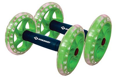 Schildkröt Unisex – vuxen dubbel roller set om 2, kullager, core hjul, magtränare, i 4 färger kartong, 960247, flerfärgad, en storlek