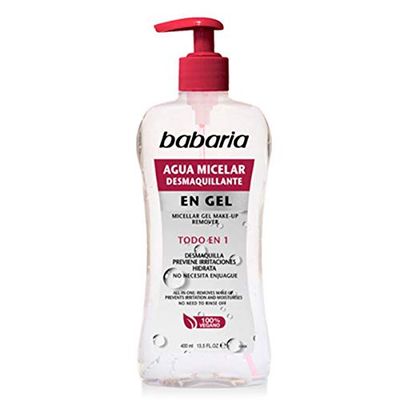 BABARIA Unisex vuxen AGUA MICELAR TODO EN Gel MICELLAR Water All IN 1 400 ml, svart, Único