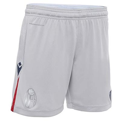 Macron Bfc M20 Gara Jr Short Away Bologna FC pour Enfant 2020/21 Enfant, Gris, JXL