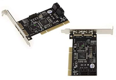 KALEA-INFORMATIQUE Scheda controller PCI 4 + 2 SATA eSATA con chipset SIL3114. Dischi indipendenti o in cluster Raid 0 1 0+1