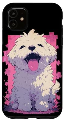 iPhone 11 Cute Kawaii Pastel Goth Anime Aesthetic Puppy Maltipoo Dog Case