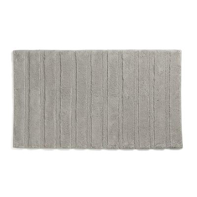 kela Tappetino da bagno Megan, 100% cotone, grigio argento, 80,0 x 50,0 x 1,6 cm