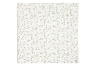 Jollein 535-852-67056 hydrofiele katoenen gaasdoek/Swaddle hydrofiele katoen Dreamy Mouse wit (115x115 cm)